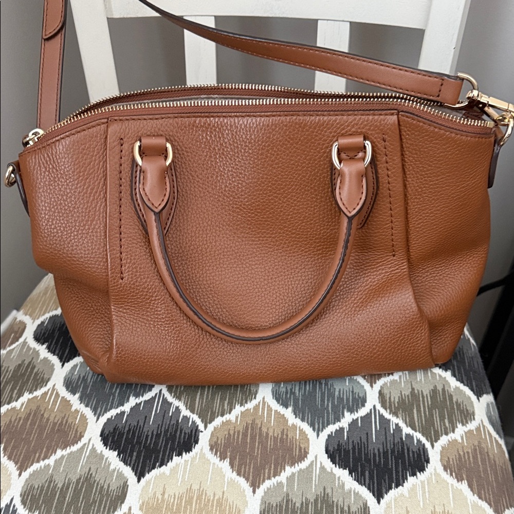 Michael Kors Tan Leather Satchel - Picture 3 of 8